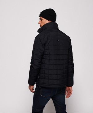 Superdry Quilted Athletic SD-Windcheater Férfi Kabát Fekete/Sötétkék | SQAIJ0385